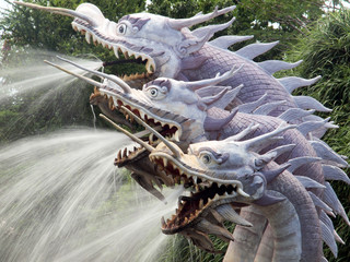 great Naga spewed water