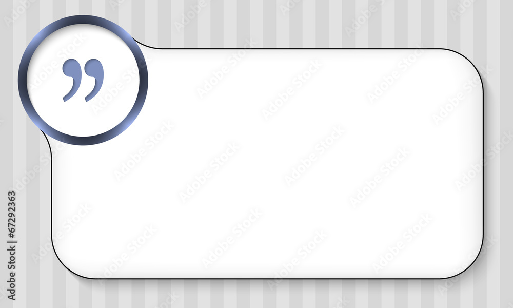 Fototapete frame for any text with quotation mark