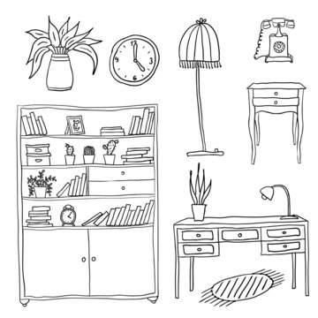 Furniture - Set of design elements