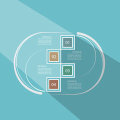 Template for your presentation, flat design
