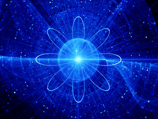 Fototapeta premium Blue nuclear core