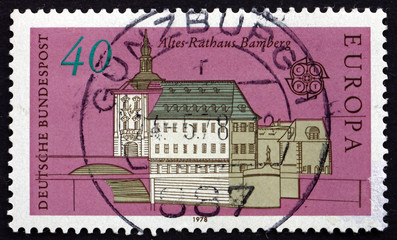 Postage stamp Germany 1978 Old City Hall, Bamberg