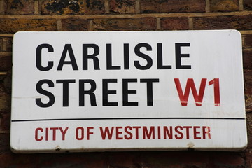 Carlisle Street street sign