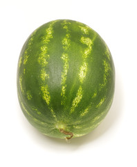 Full water melon isolated on the white background vertical