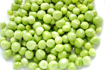 A Close-Up View of Raw Organic Peas