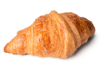Fresh croissant isolated on white background