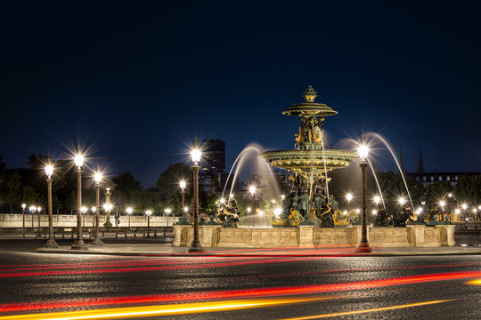 Fototapeta Fontaines Place de la Concorde Paris