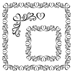 Decorative Abstract Frame, Ornament (Vector). Decorative Corner