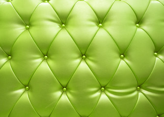 Green upholstery leather as texture and pattern