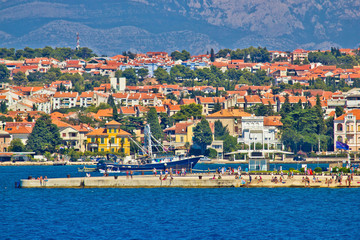 Fototapeta na wymiar Zadar waterfront sea organs view