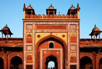 Obraz premium Fatehpur Sikri, India, built by the great Mughal emperor, Akbar beginning in 1570 Iin Agra, India