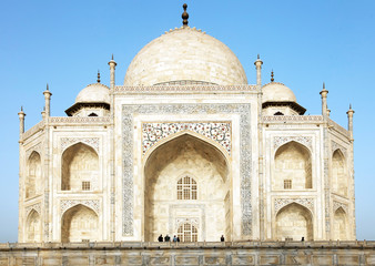 Fototapeta na wymiar Taj Mahal in India, Agra, Uttar Pradesh, Asia