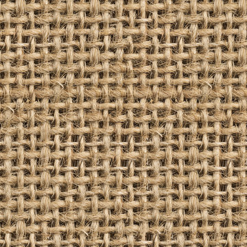 Fototapeta Seamless (Tileable) Fabric Jute Texture Pattern Closeup