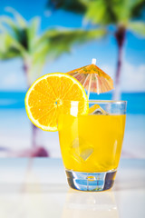 Orange cocktail drink