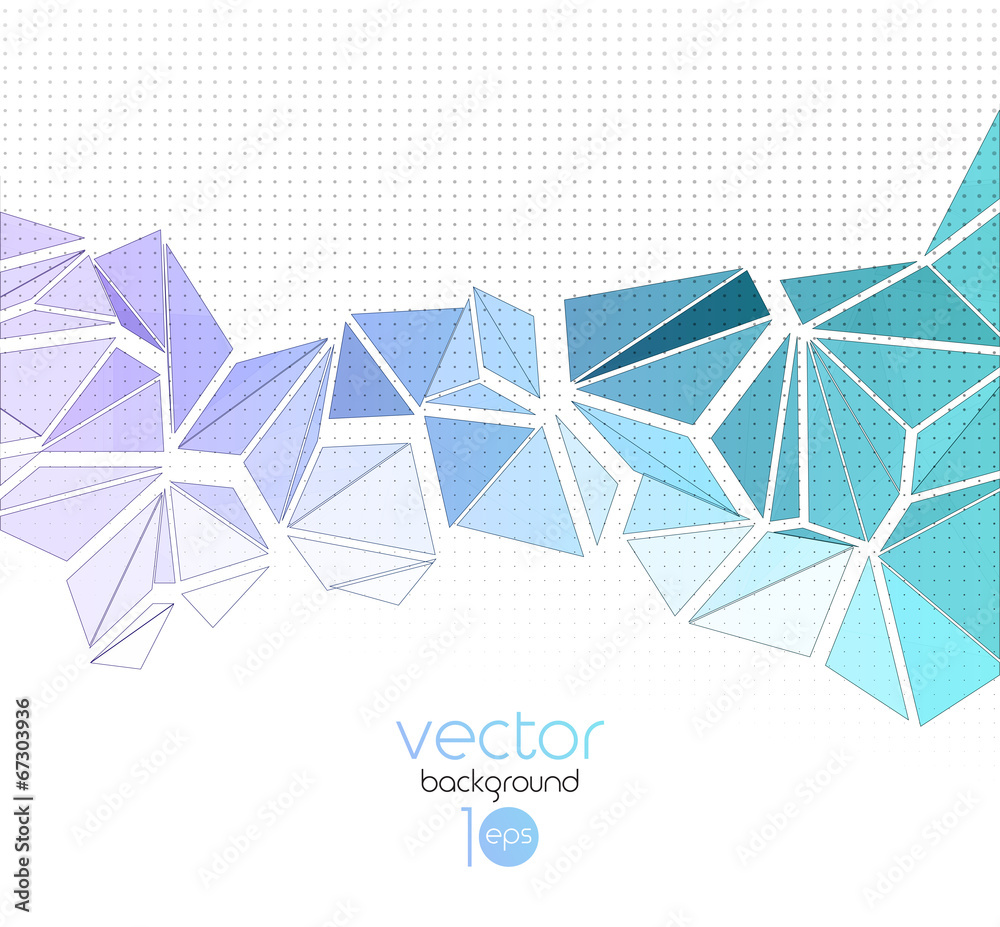 Fototapete vector abstract geometric background with triangle