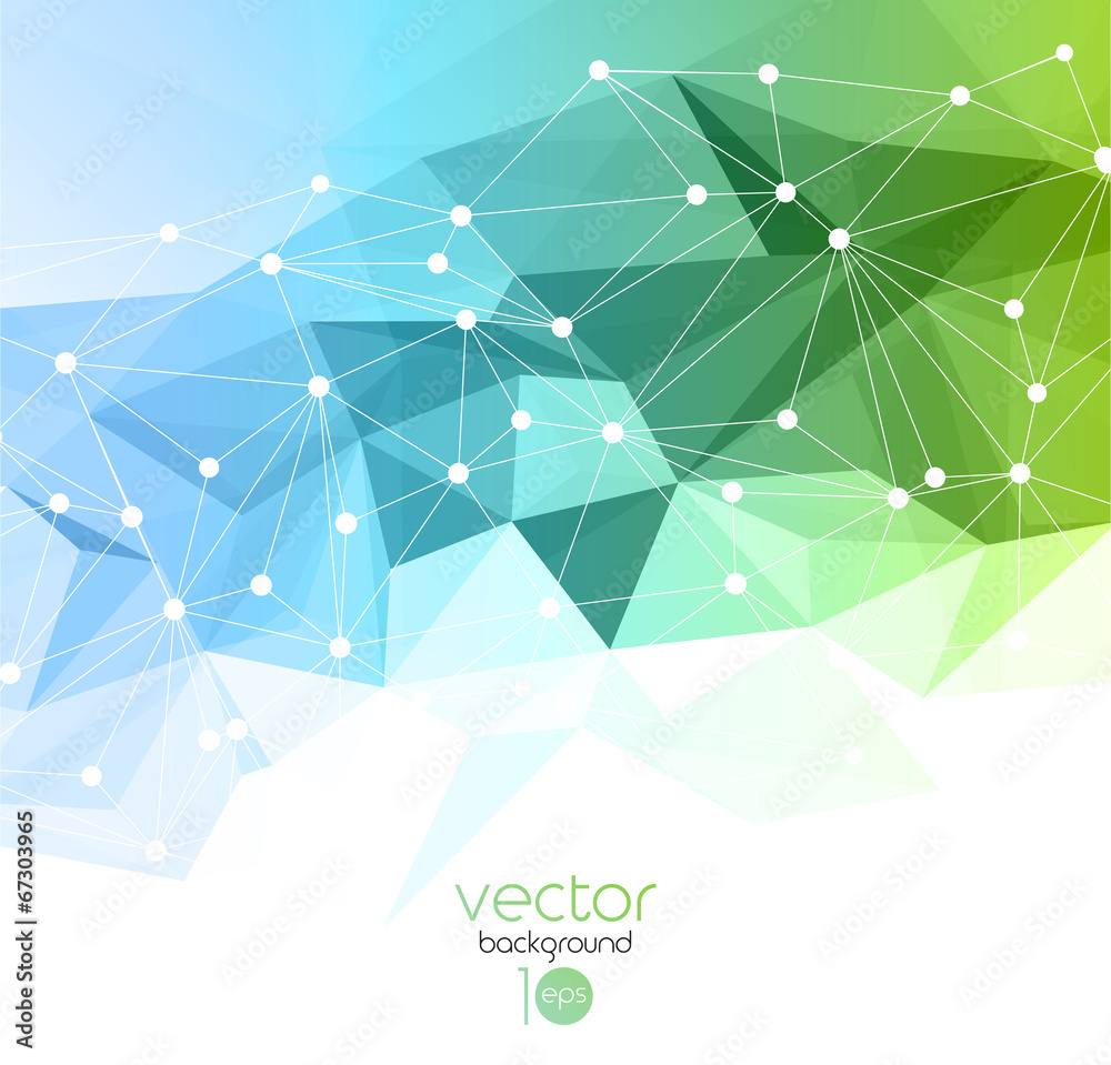 Wall mural vector abstract geometric background with triangle