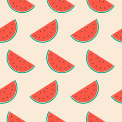 Seamless Watermelon Background