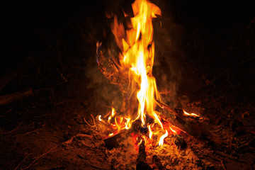 hot flame of fire