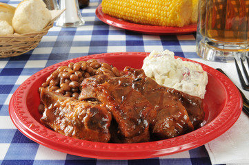 Barbecued ribs