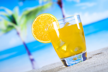 Orange cocktail drink
