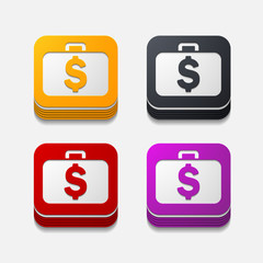 square button: portfolio