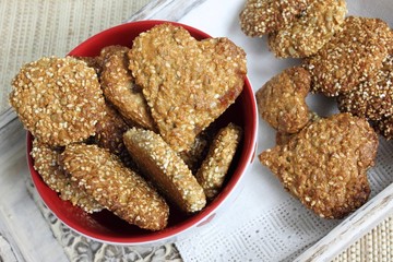 Oat biscuits.