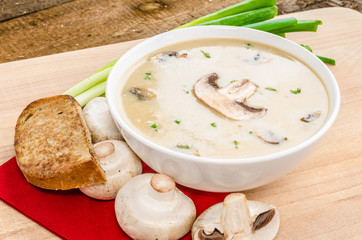 Mushrooms soup