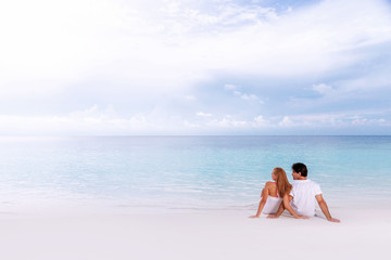 Loving couple on the beach