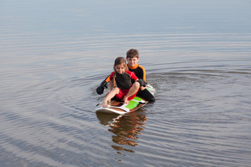 Obraz premium Learning surf