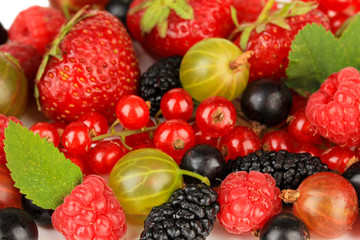 Ripe berries close-up