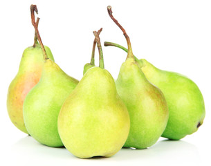 Pears isolated on white