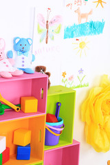 Interior of classroom at school