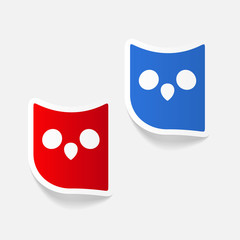 realistic design element: owl