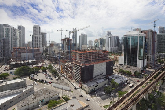 Aerial Photo Brickell City Center