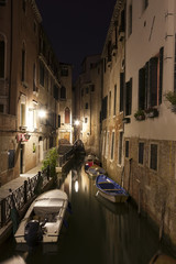 Venetian Canal at Night