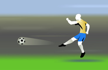 Obraz premium shooting the ball