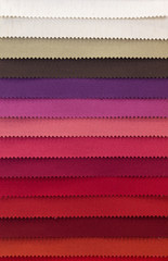 Color swatch of fabric textiles