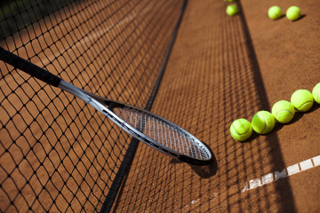 Sport, Tennis racket and balls