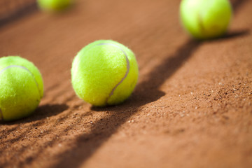 Tennis Ball on court