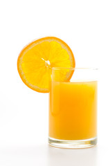 Orange juice glass