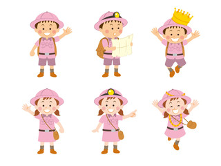 子供探検隊_イラスト