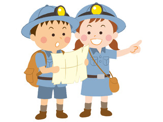 子供探検隊_イラスト