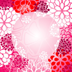 Pink floral background