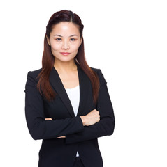 Serious business woman