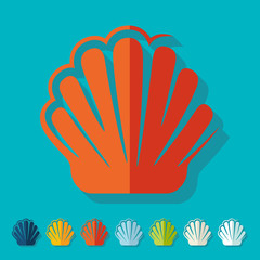 Flat design: shell