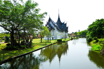 Obraz premium Sanphet Prasat Palace, Ancient City, Bangkok, Tajlandia