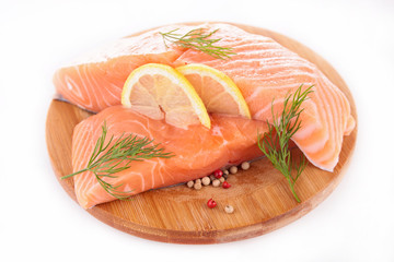 raw salmon