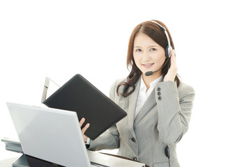 笑顔のオペレーター