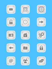 Collection of icons for mobile applications and web