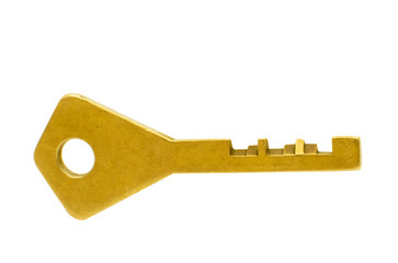 key on white background